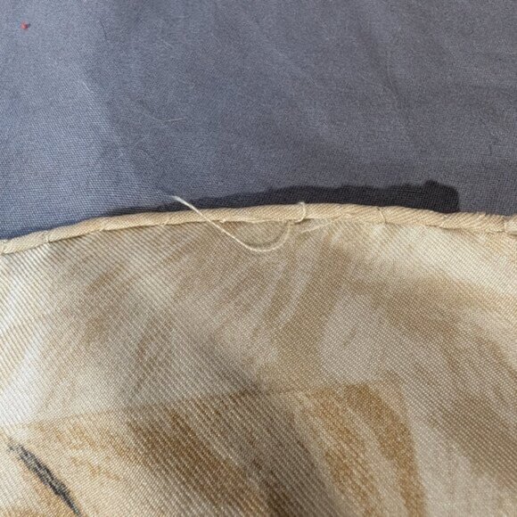 Authentic Vintage Burberry London Silk Scarf Handkerchief - Umbrella Check Scene - Picture 5 of 9